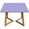 Morbuy Impermeabile Tovaglia Piazza con Bordo Elastico, Tinta Unita Copertura in Oxford per Tavolo da Cocktail, Antimacchia Topper Cap per Sala da Pranzo (viola,100x100cm)