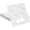SIMDAO 12 piastrelle autoadesive per pavimenti, 30 x 30 cm, piastrelle in marmo, impermeabili, da incollare alla parete, pannelli da parete in PVC, per cucina, bagno, soggiorno, arte fai da te (bianco, 2)