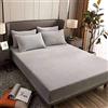 uyeoco WWQQ Custodia Materasso Elasticità Coprimaterasso Bed Linen Lenzuolo con Angoli Cotone Matrimoniale/Singolo Imbottito all-Inclusive Copriletto Lenzuola Letto (Color : A, Size : 90x200cm)