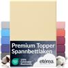 etérea Himmlische Qualität etérea Premium Topper lenzuolo con angoli 140x200-160x220 cm Natura Epaisseur 5-10 cm - 100% Cotone - Oekotex materasso Letto copripiumino - lenzuola 140x200cm - 160x220cm Nature