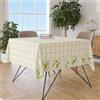 NARCISO Tovaglia 140x180 da 6 Posti in Tessuto 100% Poliestere con Trattamento NO STIRO, Copritavola Rettangolare Cucina, Tovaglie Tavolo Moderno Rettangolari, Copritavolo Tart Limone Verde