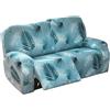 JORTUIO Copridivano Relax Reclinabile Elasticizzato Con Tasche Fodera Per Poltrona 1 2 3 Posti ,Universale Coprisedile Chivas Poltrona Reclinabile Relax Completo Elasticizzato, Copertura Per Poltrona ( Color