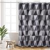 HANFU Tenda Doccia 180x180 cm, Tenda per Doccia Polyester Lavabile | Tende Doccia Asciugatura Rapida con 12 Ganci, Tenda Vasca da Bagno per Casa Hotel, Orlo Ponderato, Motivo a Triangolo