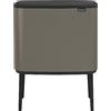 Brabantia Bo Touch Bin Pattumiera, Metallo, Platinum, 11 + 23 Litri