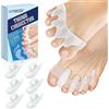 Yagaspantery Separatore Dita Piede, Distanziatori Dita Piedi in Silicone, In Allegato 6 Cuscinetti per dita a Martello, Riutilizzabile, ideale per uso quotidiano con le scarpe, Per La maggior parte Uomo Donn