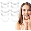 FUHAMJ Dentiera Provvisoria,Protesi Dentale,Denti Finti Da Applicare Da Soli, Faccette Dentali Universali Superiore E Inferiore,Provvisoria Denti Finti Per Uomini E Donne Di Denti Cattivi 4 Paia (B)
