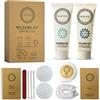 NUIVO - 50 Kit Home Ecoesponsabile per Hotel, Airbnb, Casa, Matrimonio, Seminario - Mini Shampoo, Gel Doccia, Sapone, Vanity Kit, Cuffia da Bagno - Senza Parabeno, Formato Viaggio