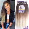 Ser Mulher Capelli SUPER JUMBO PREMIUM Braid per Treccine Africane PESO: 609g, LUNGHE: 75cm Pre-Stretched - Hair Braiding Extension, Anellini per Styling COMPRESI, (Black/Biondo Miele/Biondo Platino, 75 cm)