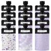DLPRK 12 Pezzi Flaconi da Viaggio Riutilizzabili Anti-perdita, Travel Bottles Kit, 4 in 1 Travel Bottles for Toiletries, Kit Viaggio Liquidi per Lozione, Shampoo, Crema Viso, Make-Up (90 ml/Viola)