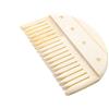 Mythrojan Pettine in Osso Medievale Mythrojan Fatto a Mano con Denti Larghi, Pettine Districante per Capelli Lunghi e Corti - Naturale, 8 x 5 cm