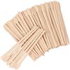 JANYUN 200 bastoncini di cera per sopracciglia, spatole di cera per legno per viso e piccoli bastoncini di rimozione dei capelli (con manico)