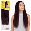 Ser Mulher Extension Capelli per Crochet Braids MINI TWIST, Taglia: 50cm, Peso: 270g | Ideali per Look Afro e Dreadlock, Confezionati a Mano, Pronti da Applicare, Uncinetto Incluso (Burg Red Degradee)