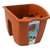 Prosperplast Terra - Cassetta portafiori Crown, Terracotta, 24 cm