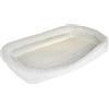 MidWest Homes for Pets QuietTime - Cuscino per animali domestici, in peluche bianco, 76 cm, con cuscini impilati, lavabile in lavatrice, vestibilità sicura con cinghie elastiche