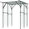 HOMASIS Traliccio per Rampicanti in PE con Struttura Staccabile | Pergola da Giardino in Metallo Antiruggine per Piante, Supporto per Patio e Orto, 200 x 150 x 197 cm