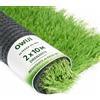 OWIJI Erba Sintetica per Esterno Prato 25 mm 2 x 10 MT Tappeto Verde Alta Densità Rotolo Pavimento Giardino Artificiale Manto Sintetico Resistente Terrazzi Giardini Piscine Erbetta