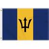 Petite Pine 2 × 3 FT Barbados bandiera, Medium 60 × 90 cm 150D Barbados Outdoor Banner, Decor Garden con ottone Gromment
