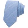 LJBFNN Cravatta da uomo, 6,5 cm, in cotone e lino, a righe, per sposo, testimoni dello sposo, feste di matrimonio, ballo di fine anno, lavoro