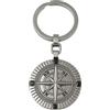 amorili Portachiavi Rosa dei Venti in Acciaio Inox - Bussola Nautica - Design Unisex - 8x3 cm - Idea Regalo per Viaggiatori e Appassionati di Mare