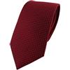 TigerTie ohne Markenname Cravatta in seta - bordò borgogna argento a pois