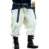 Leonardo Carbone® Pantaloni da pirata vichinghi Magnus con allacciatura | 100% cotone, vestibilità larga, pantaloni da pirata, pantaloni vichinghi, abbigliamento per LARP, corridori della foresta e