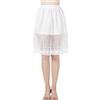 BEAUTELICATE Sottogonne Donna Cotone Mezza Sottoveste per Gonna Sottogonna in Pizzo Avorio Nero