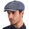 ZLYC Newsboy Berretto da uomo traspirante estivo piatto leggero vintage Ivy Cabbie berretto berretto