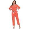 COLORFULLEAF 100% cotone, pigiama da donna, con bottoni, pigiama, set da 2 pezzi, a maniche corte, pantaloni lunghi