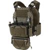 VOTAGOO Plate Carrier con chiusura rapida 500D da uomo con tasca a goccia, gilet da allenamento regolabile per esterni, Taglia unica (CP/RG/BK)