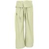 GURU SHOP Guru-Shop Pantaloni da pescatore tailandese in cotone solido, pantaloni da yoga, taglia unica, blu, salvia