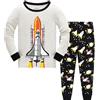 Colobe Pigiama Ragazzo Squalo Astronauta Razzo Cotone Lungo Pyjama Sets Vestiti Bambino Invernale Due Pezzi Impostato Natalizio Regalo per Ragazzi 1-12 Anni
