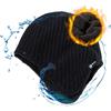 TOP-EX Oversize XL/XXL Misto Lana Merino Impermeabile Earflap Beanie Fleece Foderato Cappello Inverno Skull Cap