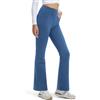 Comallan Thermo Flare Leggings Inverno Impermeabili Alto Vita Caldo Peluche Pantalone