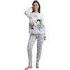 Peanuts Pigiama a maniche lunghe Snoopy&Friends da donna