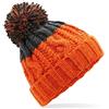 ASVP Shop Berretto a maglia con cavatappi lavorato a maglia, unisex, berretto invernale caldo con pompon