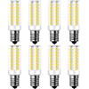RANBOO E14 LED 9W equivalenti a 75W, Bianco Freddo 6000K 750LM, Non-Dimmerabile, AC 220-240V, 360 Gradi Angolo del Fascio, Mini Ceramica Lampadina, No sfarfallio, 8 Pezzi