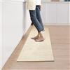 YuLiMirich Tappeto da cucina lavabile antiscivolo, 43,5 x 180 cm, lavabile e assorbente, per corridoio, cucina, per lavanderia, attività all'aperto, soggiorno, beige