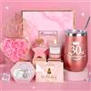 YYDSXK Regalo Compleanno Donna 30 Anni, Bicchiere Termico da 470ml e Candela Profumata, Set Regalo Originale per Mamma, Sorella e Amiche, Idee Divertenti per il 30° Compleanno