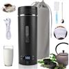 UBBOY Bollitore Elettrico da Viaggio,3 in 1 Bollitore Elettrico Portatile Mini | Piccolo bollitore portatile 500ml,Acciaio Inox 316,Ebollizione Rapida,4 Livelli di Temperatura Regolabili,per Tè,Latte,Caffè