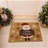 KoolYouth Zerbino natalizio per interni ed esterni, 43 x 75 cm, zerbino decorativo | Zerbino per porta d'ingresso in finta fibra di cocco, antiscivolo, per interni ed esterni, per ingresso, corridoio