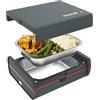 Faitron HeatsBox PRO - Contenitore per il pranzo elettrico, per il riscaldamento degli alimenti, ciotola in acciaio inox a tenuta stagna (925 ml)