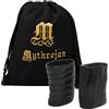 Mythrojan Viking Drinking Buffalo Horn Shot Glass with Free Canvas Bag Drinking Vessel Tumbler for Viking Events Renaissance Norse Medieval Tankard Shot Glass - 3, Pack of 2