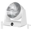 Dreamhigh® Ventilatore da Tavolo con Telecomando, 12 Velocità, Timer 12H, Oscillazione Automatica 90°, Ventilatore Silenzioso, Ventilatore Circolatore D'ari per Ufficio, Camera da Letto, 30 m²