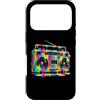 80s 90s Retro Boombox Music Nostalgia Er Custodia per iPhone 17 Pro Retro Boombox - Vernice gocciolante per amanti della musica vintage anni '90 e '80