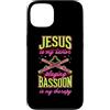 Jazz Band Bassoon Player Merch With Retr Custodia per iPhone 13 Gesù è il mio salvatore che gioca a fagotto è la mia terapia