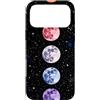 Celestial Witchy Moon Phases Aesthetic G Custodia per iPhone 17 Pro Max Colorato Verticale Sequenza di Fase Lunare Celeste Arte