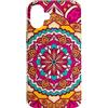 Symmetrical Kaleidoscope Atelier Custodia per iPhone 16 Plus Grafica geometrica decorata con mandala