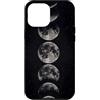 Celestial Witchy Moon Phases Aesthetic G Custodia per iPhone 12 Pro Max Sequenza di fasi lunari verticali grigie Celeste Lunare Art Boho