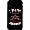 Jazz Band Bassoon Player Merch With Retr Custodia per iPhone XS Max Penso di essere un fagotto