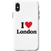 I love Travel to London, England, UK Custodia per iPhone X/XS Amo Londra